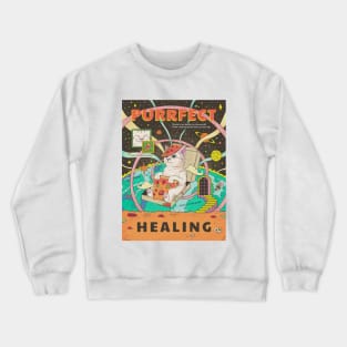 Purrfect healing Crewneck Sweatshirt